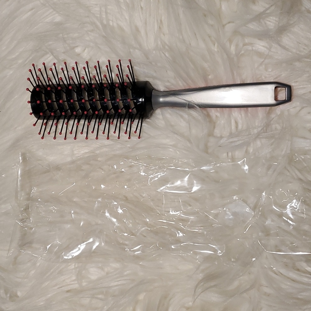pink vented hairbrush
